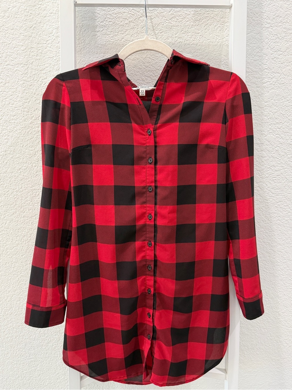 BB Dakota Red & Black Buffalo Plaid Button-Down Shirt